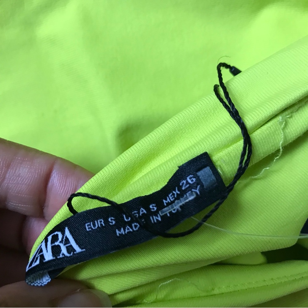 Zara Lime Green Bodysuit NWT - Picture 6 of 9